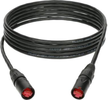 Klotz patch kabel CAT5e, PVC plášť, flexibilní, etherCON - 3m