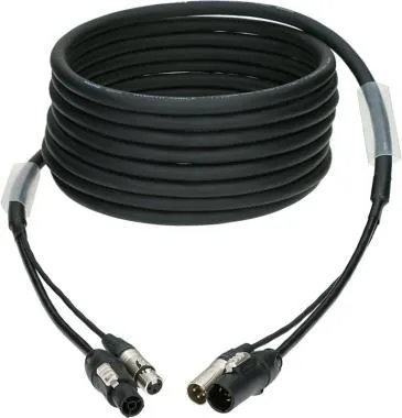 Klotz DMX és táp 3G1.5 hibrid kábel XLR 3p + powerCON TRUE1