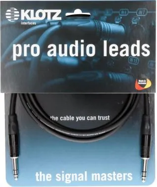 Klotz pro analóg audiokábel - szimmetrikus fém Klotz csatlakozók - 0,6m