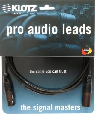 Klotz pro analóg audiokábel - szimmetrikus patch kábel Neutrik vegyes XLR-rel - 1,2m