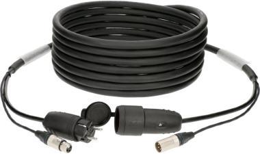 Klotz hybridní kabel audio a napájení 3G2.5 XLR 3p + Schuko - 10m