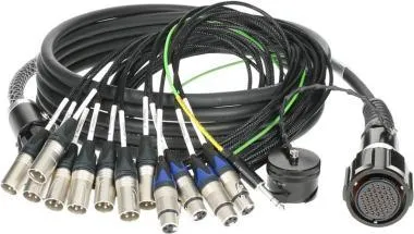 Klotz PolyLIVE - RMP 37p mama - 8x XLR papa / 4x XLR mama 12-cs. analóg fanout - PVC - 20m