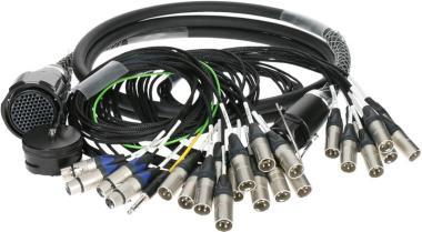 Klotz RMP-24 XLR kabel - 20x XLR samice, 4x XLR samice, 6m