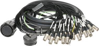 Klotz RMP-24 XLR kabel - 24x XLR, analogový fanout, PVC, 3m