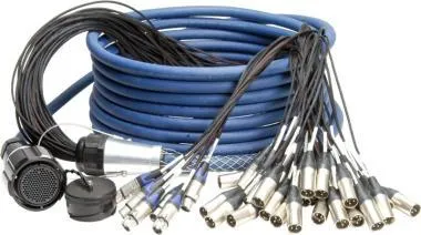 Klotz PolySTAR - RMP 150p mama - 32x XLR papa / 8x XLR mama 40 csatornás - analóg fanout - PUR - 6m