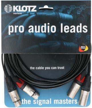 Klotz SXX mikrofonový kabel, twinaxiální, XLR 3p, nikel Neutrik, 7,5m