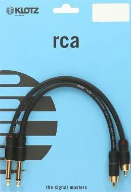 Klotz RCA - Jack kábel aranyozott érintkezőkkel - 1,5m