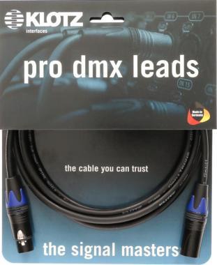 Klotz DMX kabel ultra flexibilní, XLR 5p, Neutrik, 1m