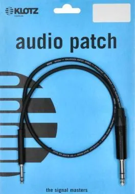 Klotz szimmetrikus apró telefon patch kábel - fekete TT Bantam - TRS - 0,6m