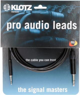 Klotz patch kabel XLR-Jack, 7,5m, černý