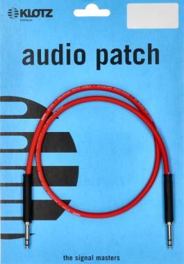 Klotz patch kabel - 0,6m, TT Bantam, červený, symetrický