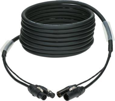 Klotz DMX a napájecí hybridní kabel XLR 5p + powerCON TRUE1 - 5m