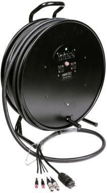 Klotz hybridní kabel 2 x RJ45 => etherCON, 2 x XLR 3p, Schuko => powerCON TRUE1 - 2,5m