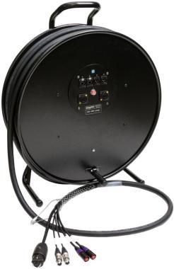 Klotz hybrid kabel - 2 x etherCON, 2 x XLR 3p, Schuko => powerCON TRUE1 - 2,5m