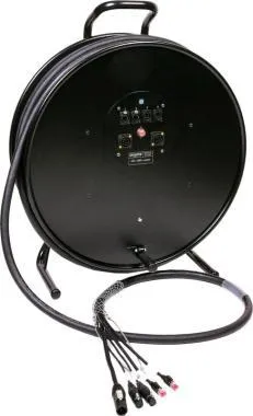 Klotz CAT5e és DMX és táp 3G2.5 hibrid dob 2 x RJ45 => etherCON + 2 x XLR 5p + powerCON TRUE1 - 2,4m