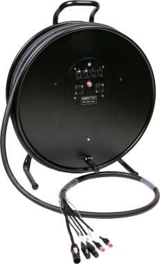 Klotz hybridní kabel CAT5e, DMX, 2 x RJ45 => etherCON + 2 x XLR 5p - 2,5m