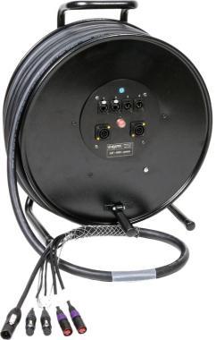 Klotz hybridní kabel CAT5e a DMX s 2 x etherCON, 2 x XLR 5p, powerCON TRUE1 - 2,4m