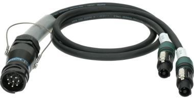 Klotz kabel - 0,8m, 2 x speakON 4p, L-Acoustics DOFILL adapter