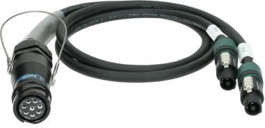 Klotz kabel - L-Acoustics DOFILL adaptér PA-COM® 8p, 2 x speakON 4p, 0,8m