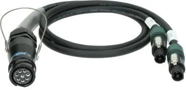 Klotz SPUTNIK L-Acoustics DOFILL adapter PA-COM® 8p mama - 2 x speakON 4p mama - 0,8m