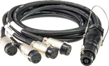 Klotz SPUTNIK TOP és SUB hangszóró adapter speakON 8p mama - 4 x EP 5p mama