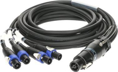 Klotz IM kabel speakON 8p matka - 4 x speakON 4p matka - 3m