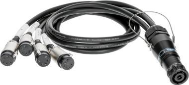 Klotz kabel speakON 8p, 4 x EP 5p, 5m