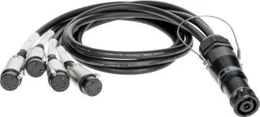 Klotz SPUTNIK TOP és SUB hangszóró adapter speakON 8p papa - 4 x EP 5p mama - 5m
