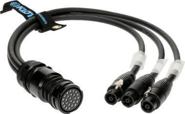 Klotz SPUTNIK adaptér kabel - 25p, 3 x speakON 8p, 1m