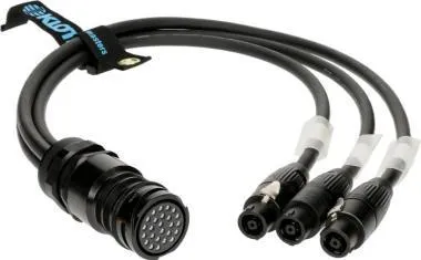 Klotz SPUTNIK hangszóróadapter PA-COM® 25p mama - 3 x speakON 8p mama - 1m