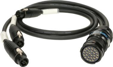 Klotz kabel - 25p konektor, 3 x speakON 8p