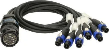 Klotz SPUTNIK d&b hangszóróadapter PA-COM® 25p mama - 6 x speakON 4p mama - 1m