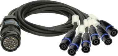 Klotz SPUTNIK d&b hangszóróadapter PA-COM® 25p mama - 6 x speakON 4p papa - 1m