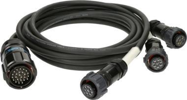 Klotz kabel pro reproduktory - 25p samec, 3 x 8p samice