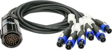 Klotz SPUTNIK d&b hangszóróadapter PA-COM® 25p papa - 6 x speakON 4p mama