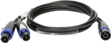 Klotz kabel speakON 4p na 2 x speakON 4p, 1,5m