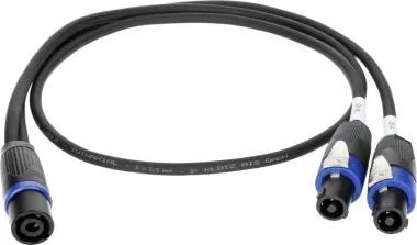 Klotz SPUTNIK TOP és SUB hangszóró adapter speakON 4p papa - 2 x speakON 4p mama