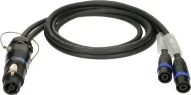 Klotz SPUTNIK Y hangszóró adapter speakON 8p mama - 2 x speakON 4p papa - 2m