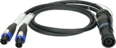 Klotz adaptér kabel speakON 8p na 2 x speakON 4p
