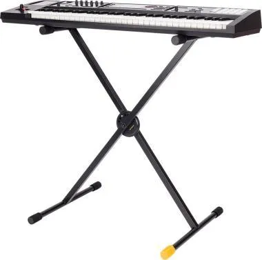 Hercules KS110B Billentyű állvány, X-tipusú, szimplavázas, 1 hangszerhez, 80 kg kapacitás