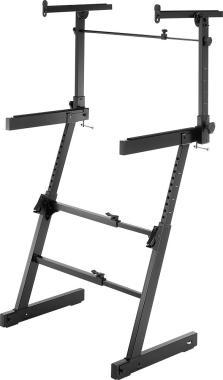 Hercules Klávesový stojan, Z-typ, pro 2 nástroje, 130 kg nosnost