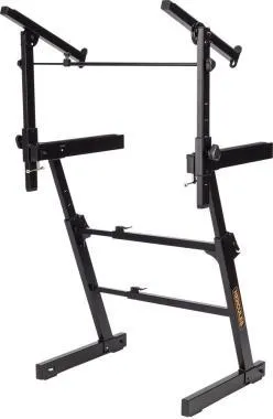 Hercules KS410B Billentyű állvány, Z-tipusú, 2 hangszerhez, 130 kg kapacitás