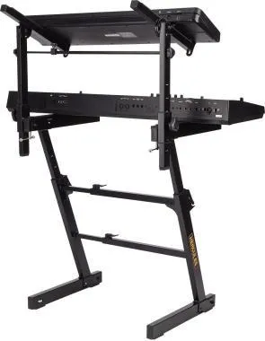 Hercules KS410B Billentyű állvány, Z-tipusú, 2 hangszerhez, 130 kg kapacitás