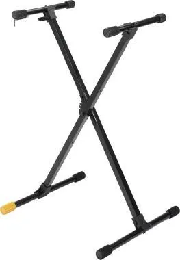 Hercules KS118B Billentyű állvány, X-tipusú, szimplavázas, 1 hangszerhez, 80 kg kapacitás