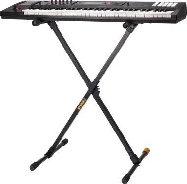 Hercules KS118B Billentyű állvány, X-tipusú, szimplavázas, 1 hangszerhez, 80 kg kapacitás