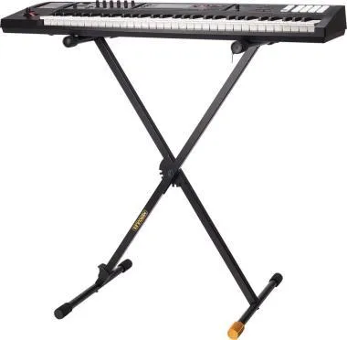 Hercules KS100B Billentyű állvány, X-tipusú, szimplavázas, 1 hangszerhez, 80 kg kapacitás