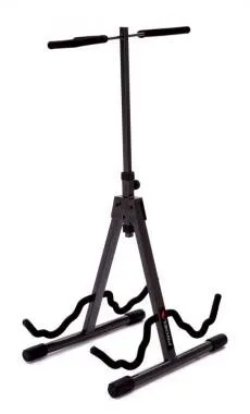 PROEL FC820 Univerzális gitárállvány nyaktámasszal, 2 gitár szivacs és gumi borítással, a,szürke, ma