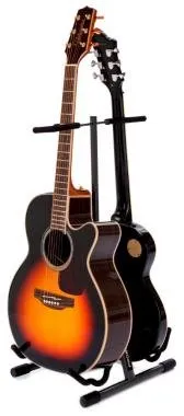 PROEL FC820 Univerzális gitárállvány nyaktámasszal, 2 gitár szivacs és gumi borítással, a,szürke, ma