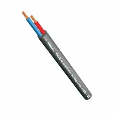 PROEL HPC610BK Hangfalkábel, fekete(100m-es bund), 2x1,5 mm