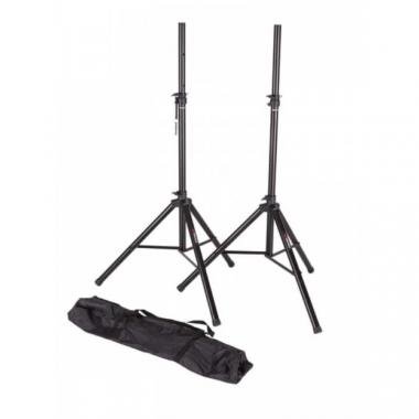 PROEL Pár hangfalových stojanů, černé, kov-plast, výška: 1200-1800 mm, max: 40 kg